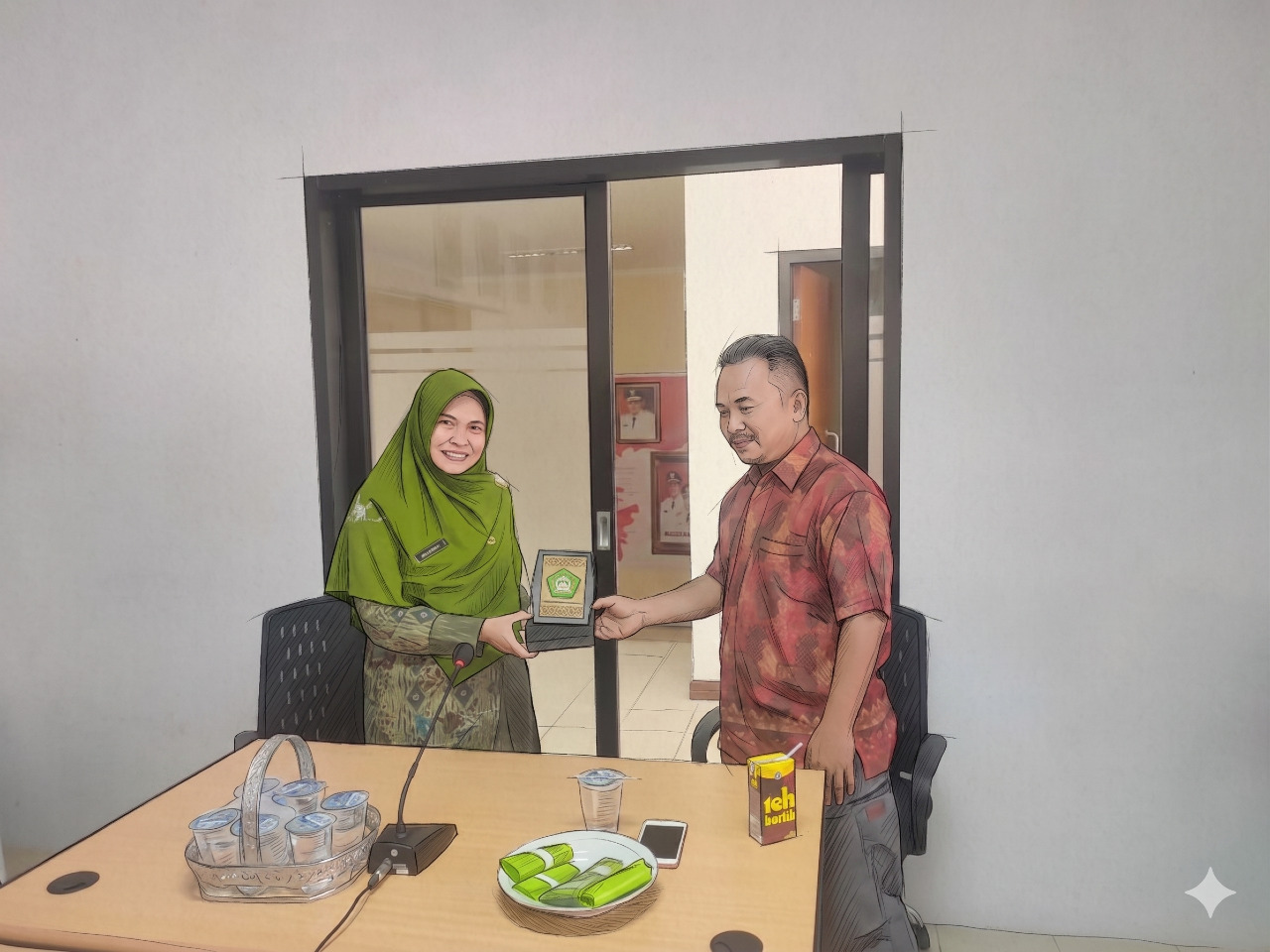 Kunjungan UPT. Kearsipan Universitas Mulawarman ke Dinas Kearsipan Kota Bontang