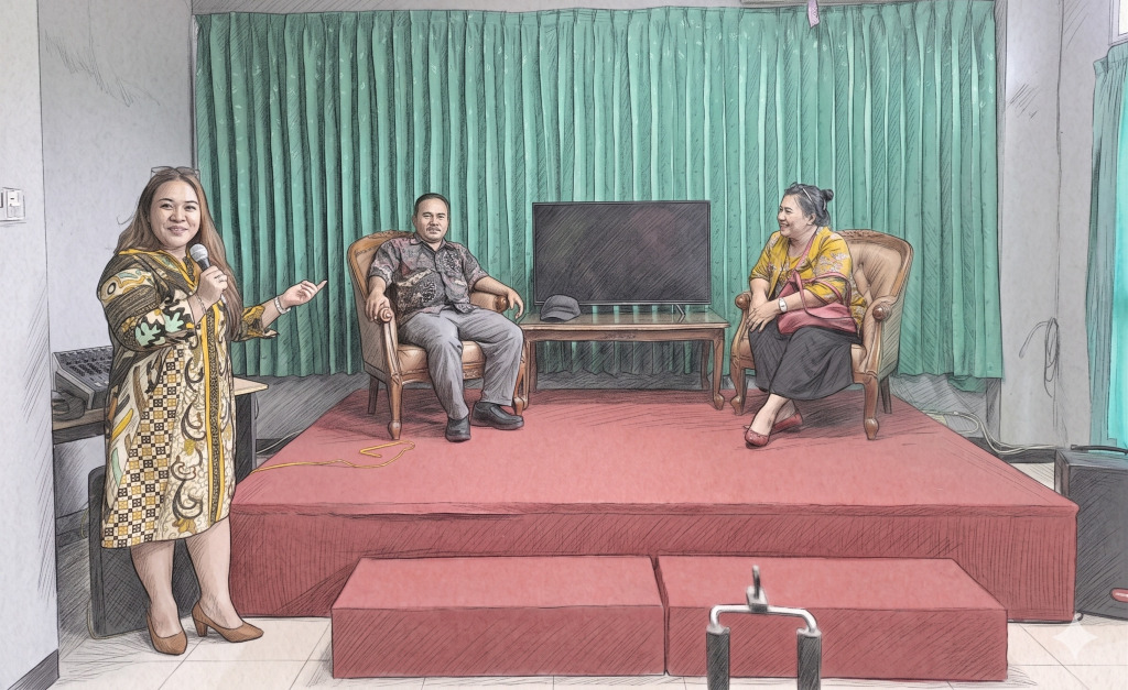 Kegiatan Talkshow antara UPT. Kearsipan UNMUL dan Arsiparis Universitas Sam Ratulangi - Manado