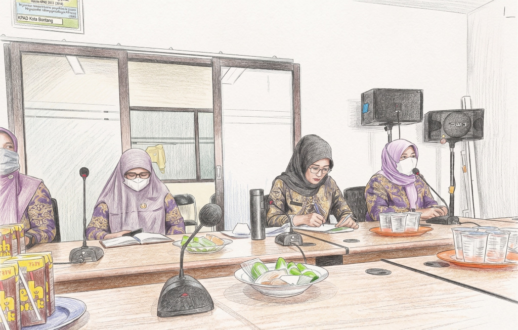 Diskusi pengelolaan kearsipan pada Dinas Kearsipan Kota Bontang